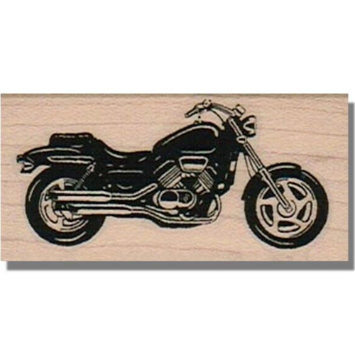 Timbro gomma legno - legno,, moto