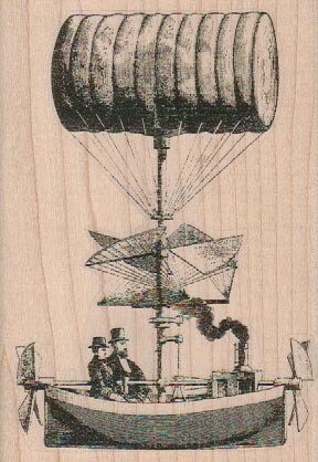 Steampunk macchina volante - volante, 3